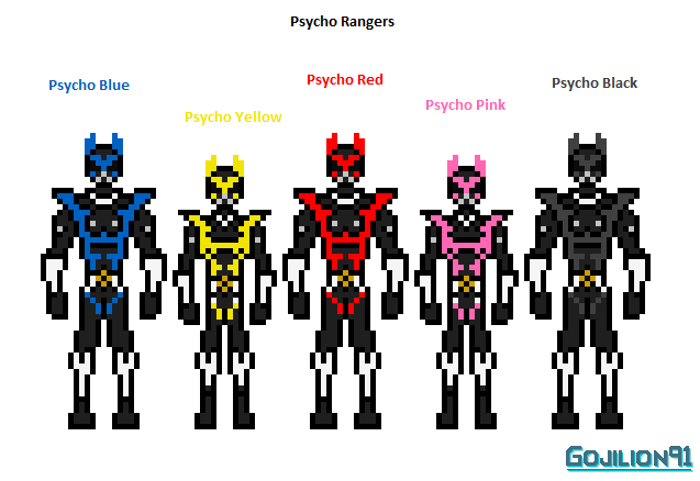 Psycho Rangers by Gojilion91 on DeviantArt