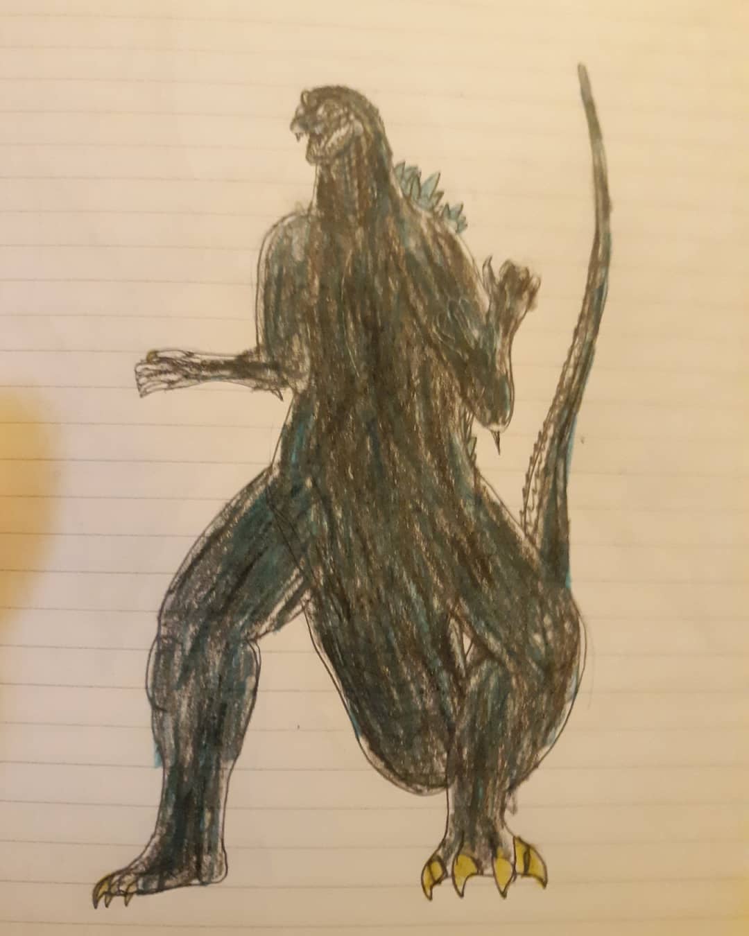 Old Godzilla Drawing