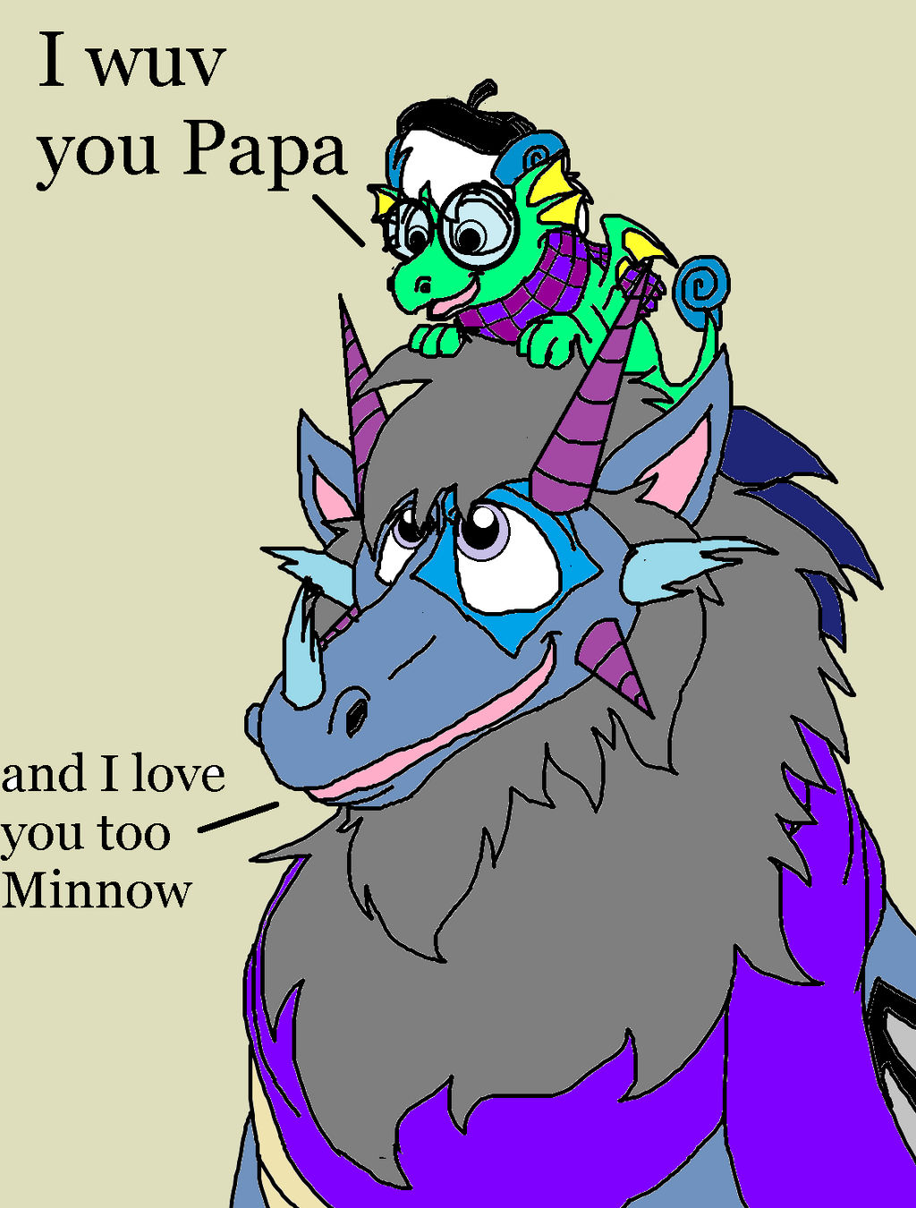 Chillbert and Minnow by rosefang16 on DeviantArt