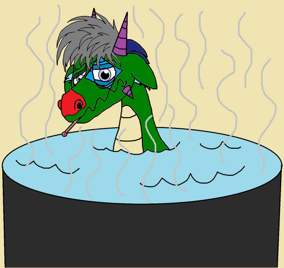 Chillbert with Frogweed Flu by rosefang16 on DeviantArt