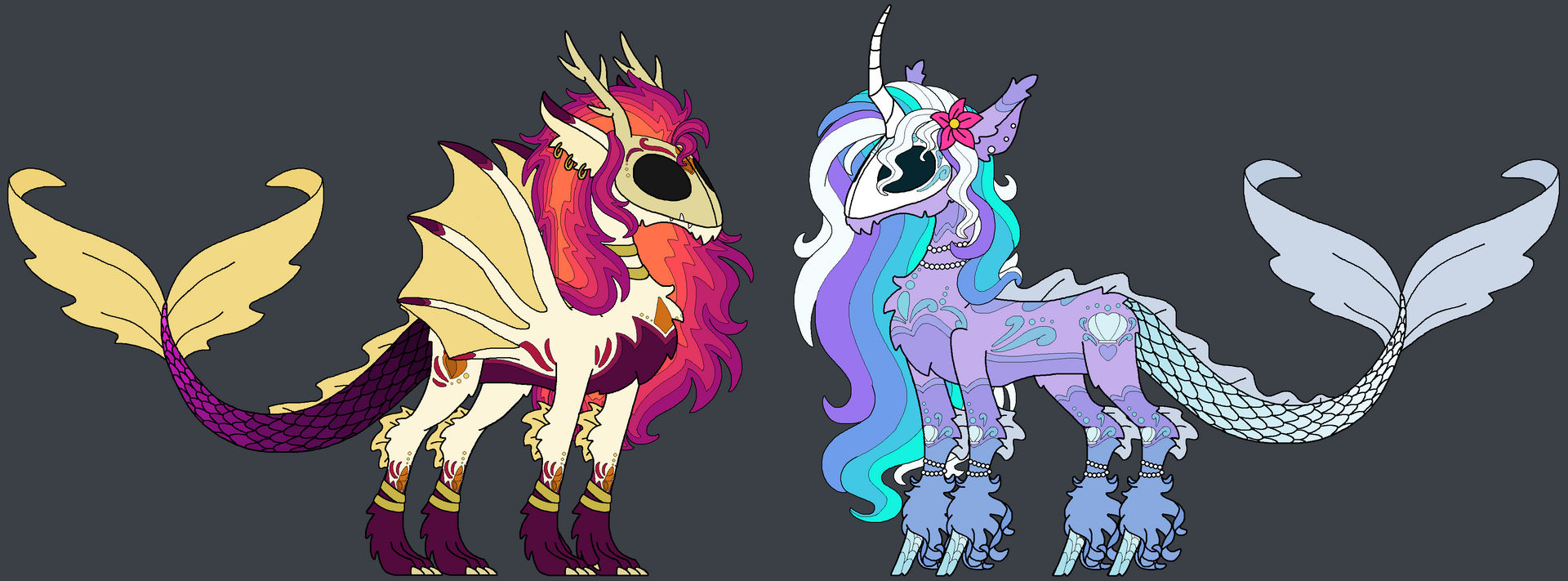 The Merdragon and The Unimaid by rosefang16 on DeviantArt