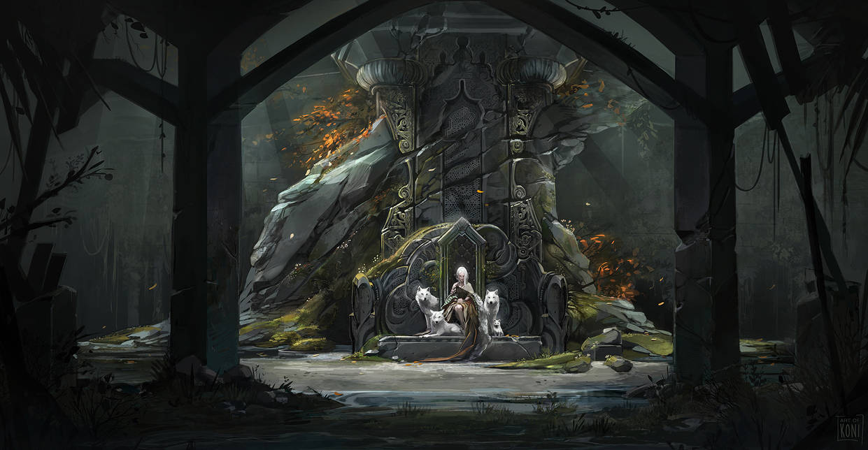 The sanctuary of the Arkh witch by Koni-art The sanctuary of the Arkh witch by Koni-art