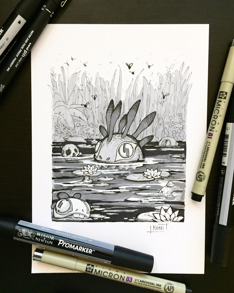 Inktober 2018 - Day23 - Muddy