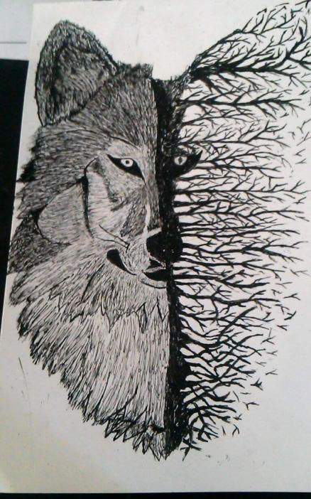 Ink Wolf by NaggyTheNeko on DeviantArt