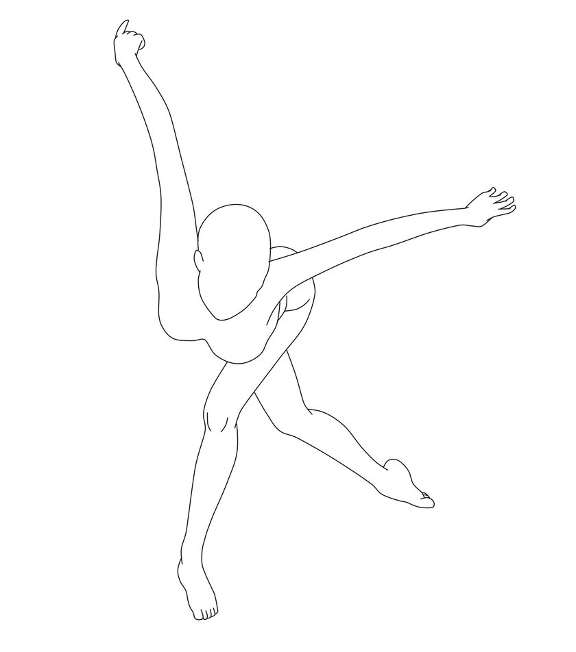 Как нарисовать аниме гимнастку