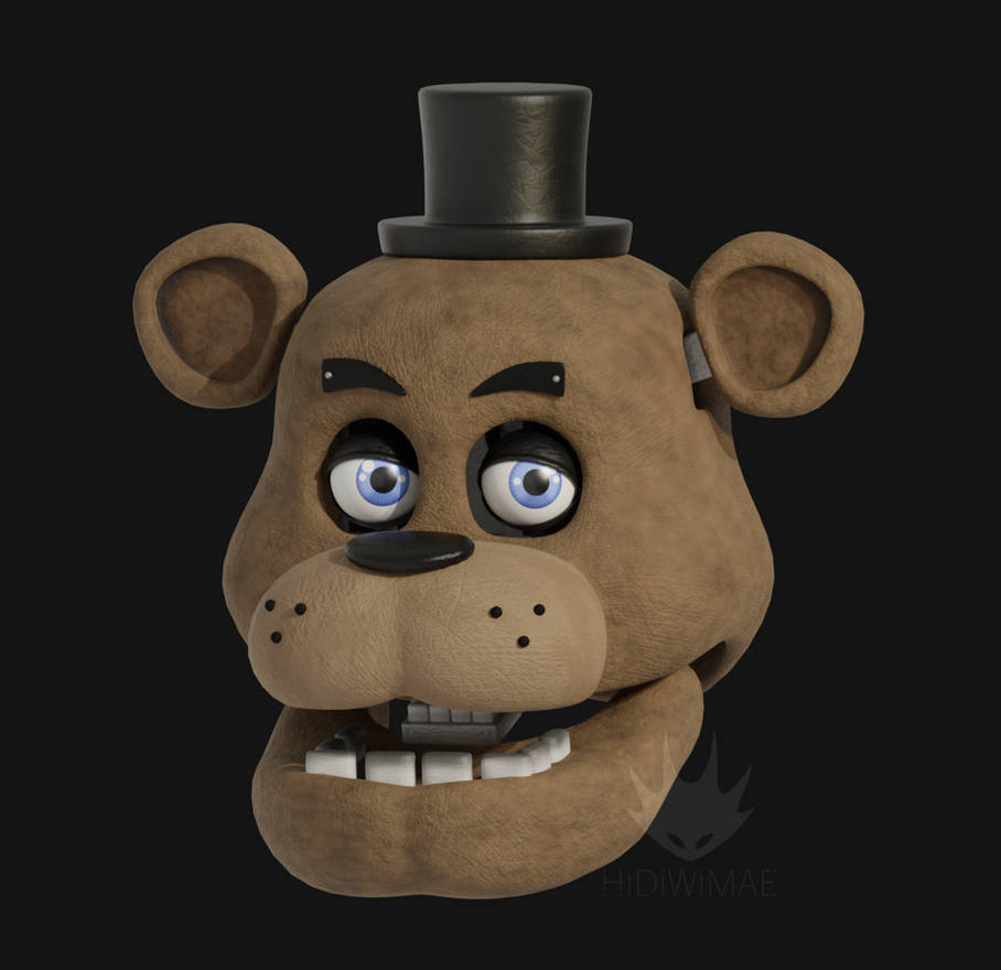 Freddy Fazbear head by hidiwimae on DeviantArt