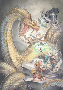 Commission - The Horn Viper Battle