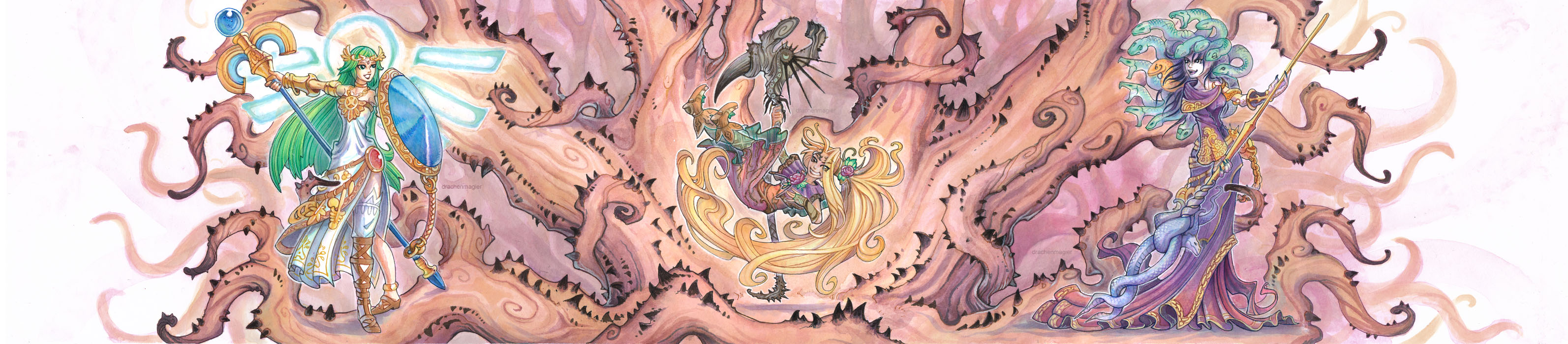 Kid Icarus Reset Bomb Forest Panorama