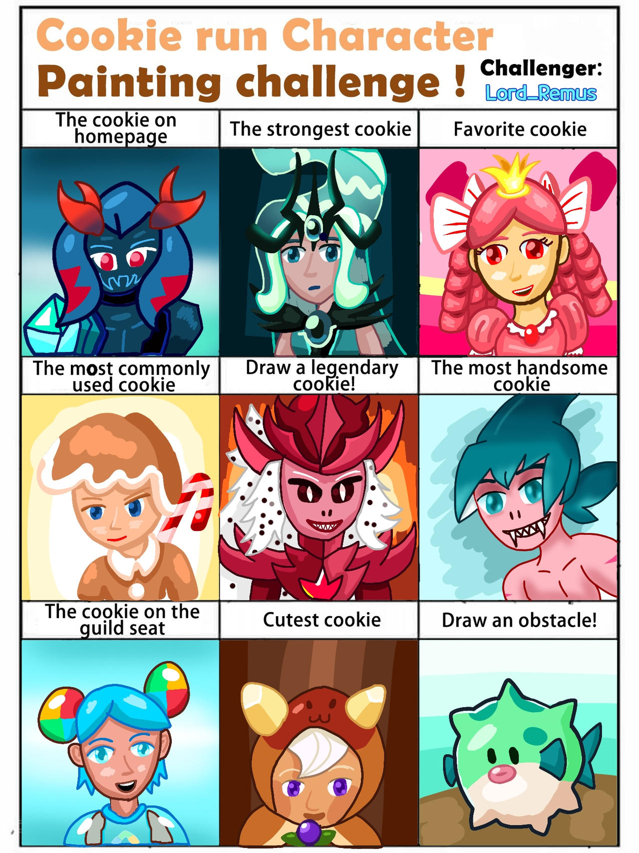Cookie Run Character Painting Challenge By Galbin32 On Deviantart Cookie Run Character Painting Challenge By Galbin32 On Deviantart