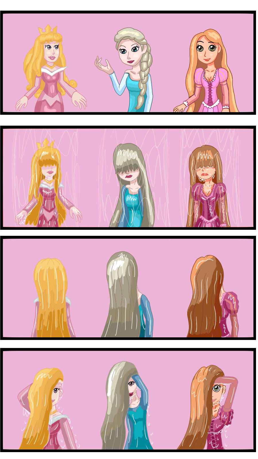 Disney Princesses Wet Phase by galbin32 on DeviantArt