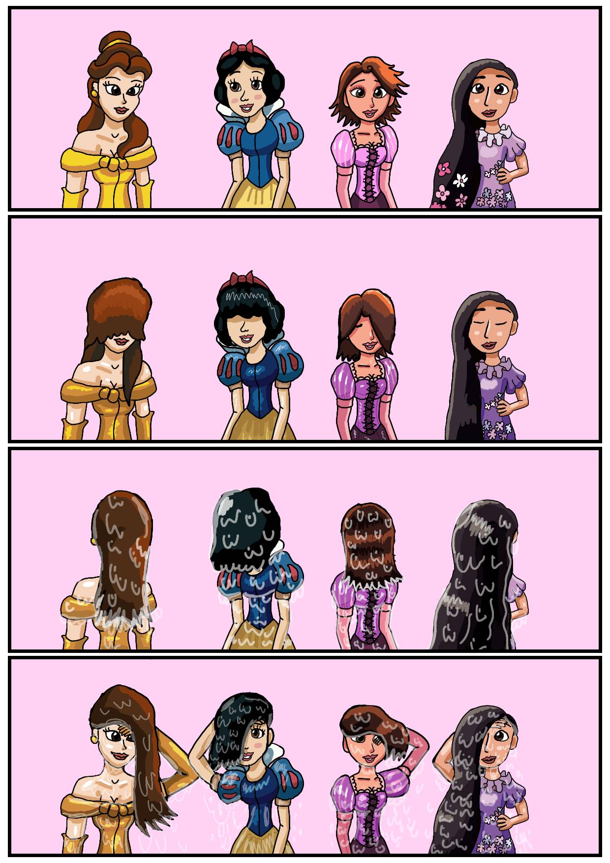 Wet Phase of Disney Princesses by galbin32 on DeviantArt