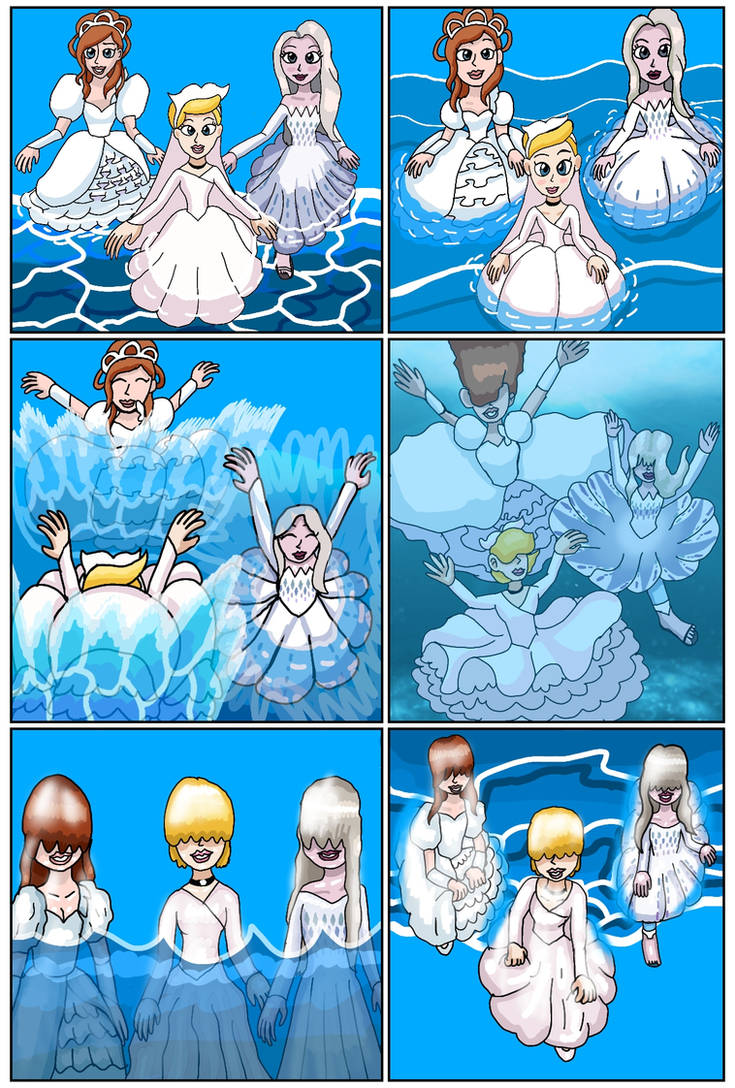 Disney Half Robe Pool White Dress Disney Princesses in Pool by galbin32 on DeviantArt