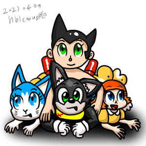 Astro Boy and His friends