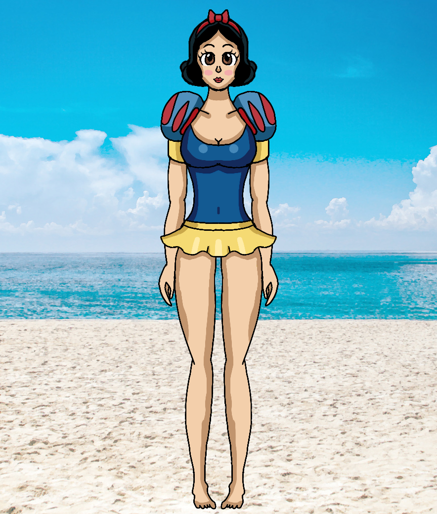 Snow top white swimsuit