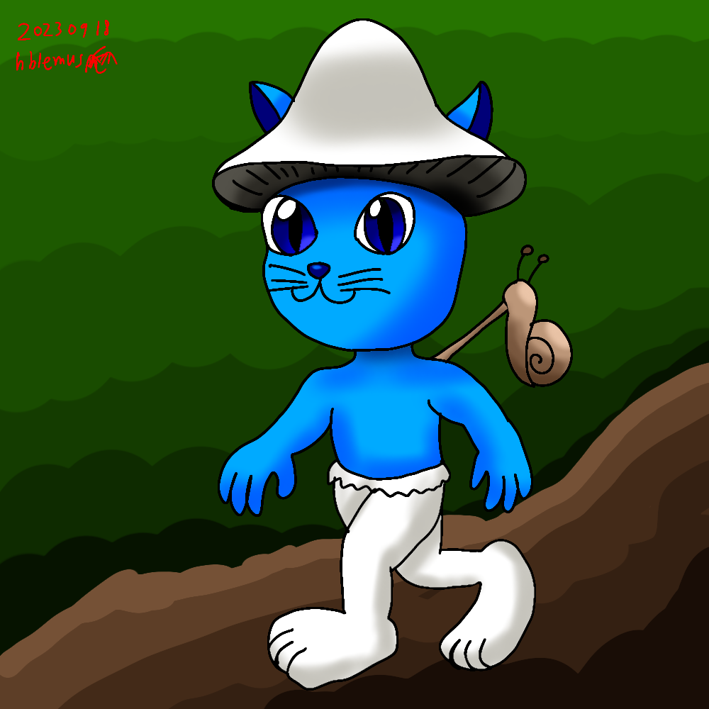 Smurf Cat by LauraLPS on DeviantArt