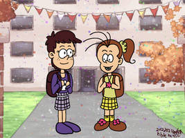 2000s school kid luna and luan