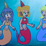 Castle Crashers Princesses as mermaid