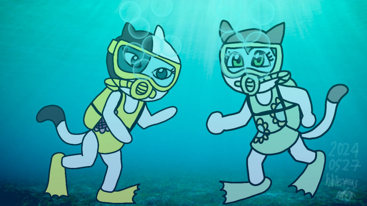 Jessica Rabbit Scuba jessica and nyako scuba dive by galbin32 on DeviantArt