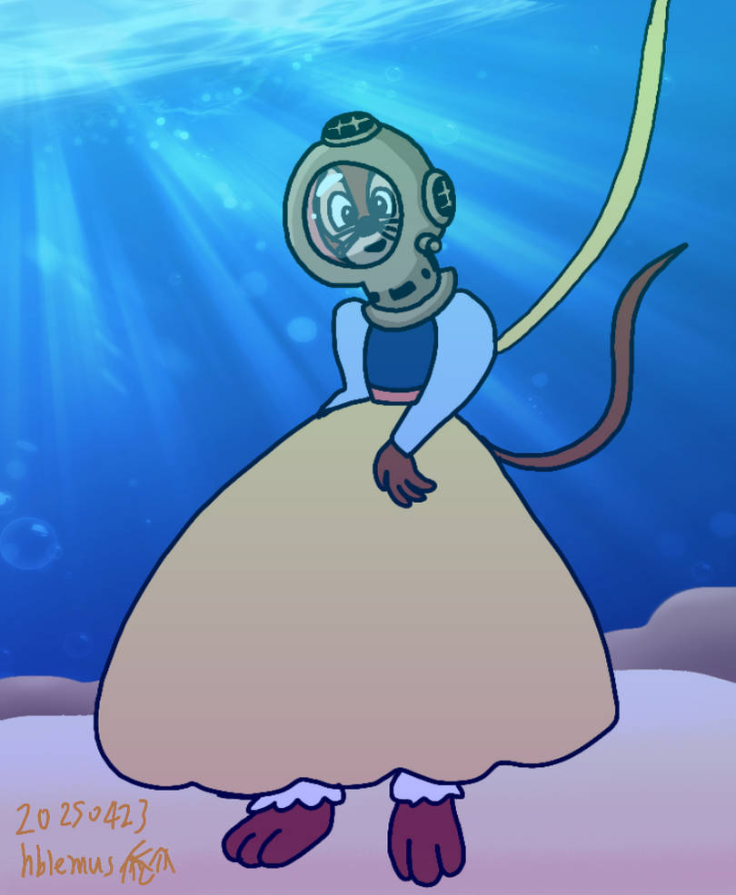 tanya in diving helmet by galbin32 on DeviantArt