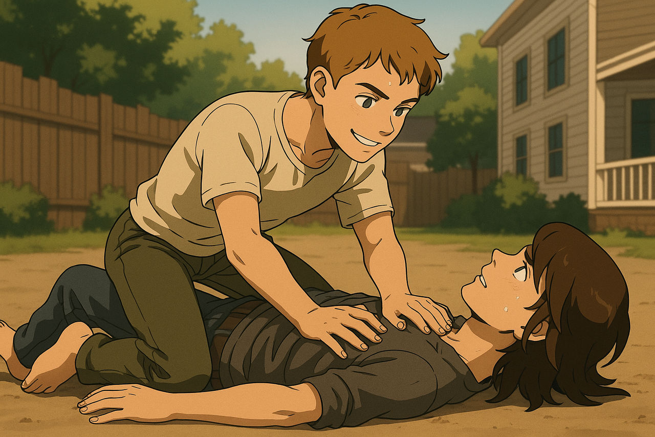 Ron Carl Carl and Ron wrestling, Round 2 by baknights14 on DeviantArt