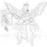Araqual ~Angel of Disaster~ (Updated Line art)
