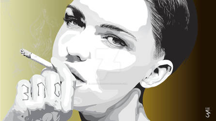 Ruby Rose Vector Portrait