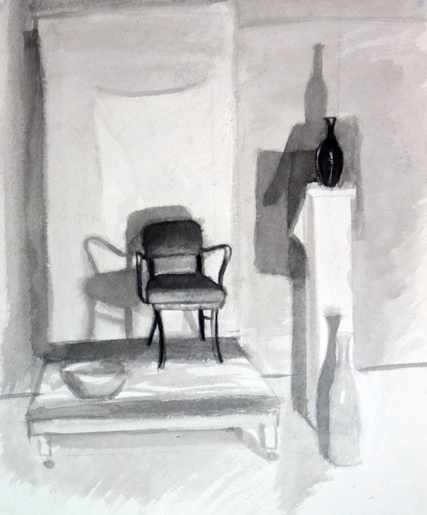 Ink and Wash Still Life