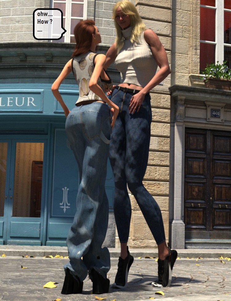177 Gwen and Tall Girl in Paris