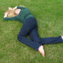 lying on the grass 2
