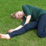 lying on the grass 7