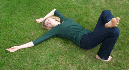 lying on the grass 8