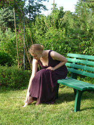 lady - garden bench 8