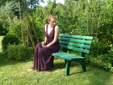 lady - garden bench 9