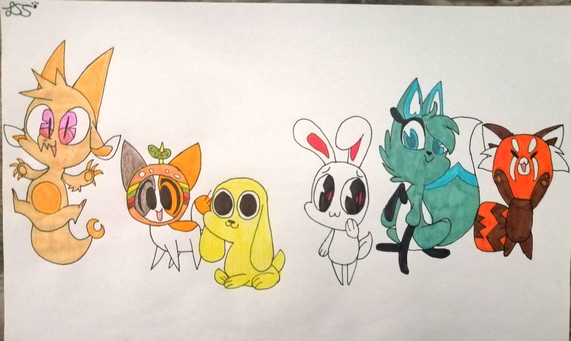 Chikn Nuggit and friends by LightningSparkleStar on DeviantArt