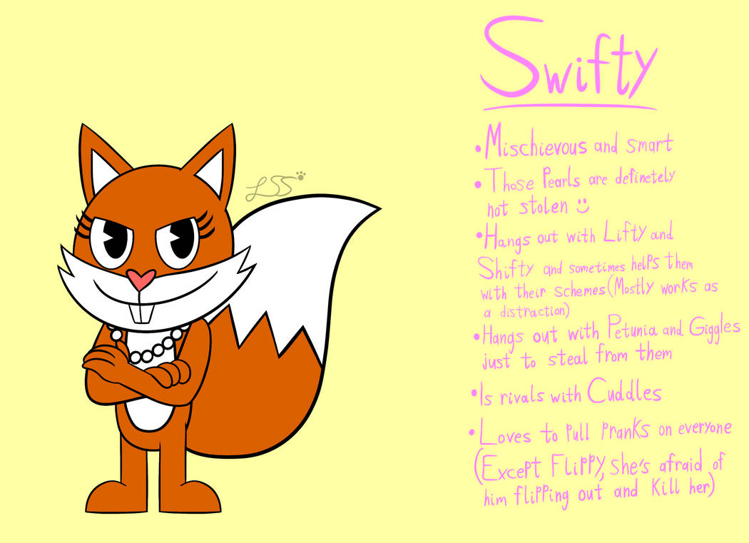 Swifty the fox (HTF OC) by LightningSparkleStar on DeviantArt