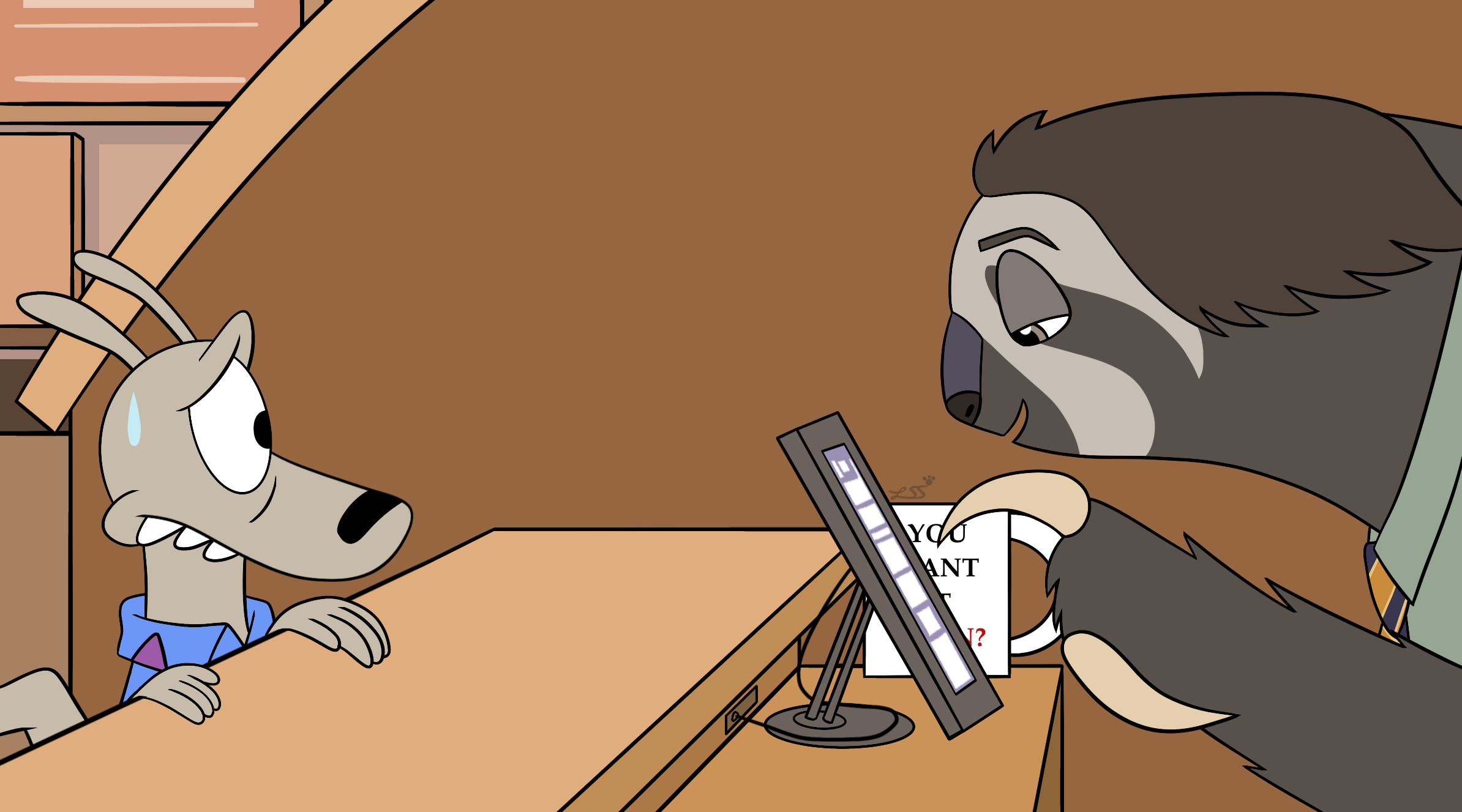 Sloth Agent Sloth services (CE) by LightningSparkleStar on DeviantArt