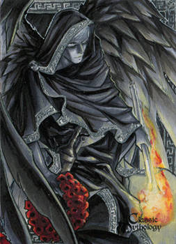 Thanatos Sketch Card - Meghan Hetrick