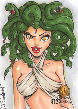 Medusa Sketch Card - Danielle Soloud-Gransaull