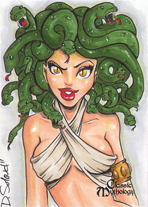 Medusa Sketch Card - Danielle Soloud-Gransaull