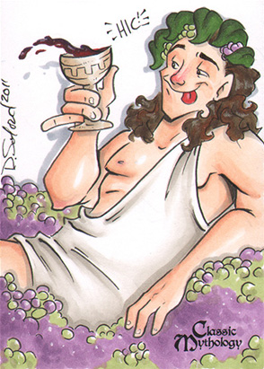 Dionysus Sketch Card - Danielle Soloud-Gransaull