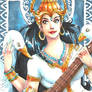 Saraswati Sketch Card - Hanie Mohd