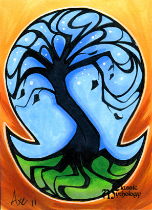 Yggdrasil Sketch Card - Axebone