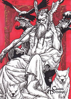 Odin Sketch Card - Nestor Celario Jr.