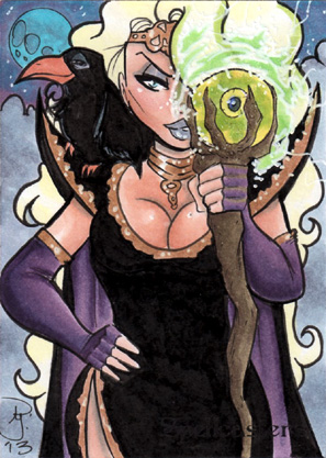 Spellcasters Sketch Card - Danielle Gransaull 1