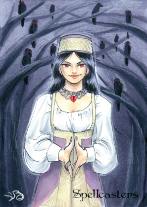 Spellcasters Sketch Card - Stefanie Battalene 2