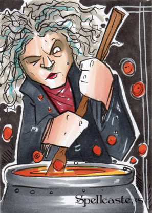 Spellcasters Sketch Card - Chris Uminga 3