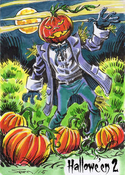 Hallowe'en 2 Sketch Card - Sam Agro 1