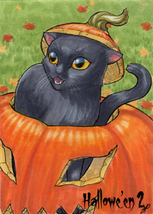 Hallowe'en 2 Sketch Card - Jeena Pepersack 1