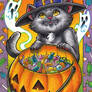 Hallowe'en 2 Sketch Card - John Monserrat 1