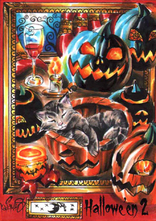 Hallowe'en 2 Sketch Card - Achilleas Kokkinakis 3